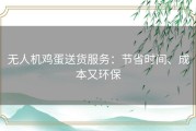 无人机鸡蛋送货服务：节省时间、成本又环保