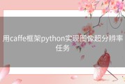 用caffe框架python实现图像超分辨率任务