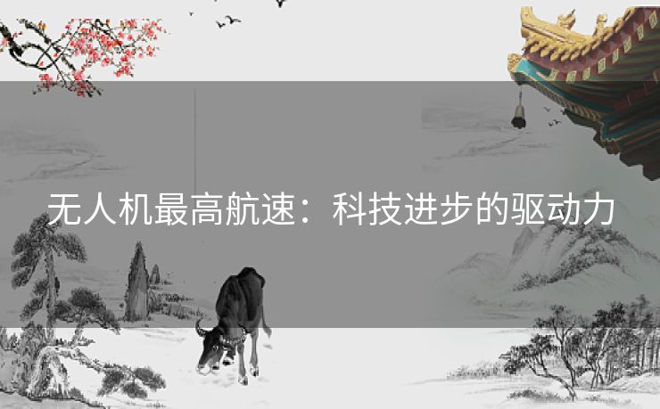 无人机最高航速：科技进步的驱动力