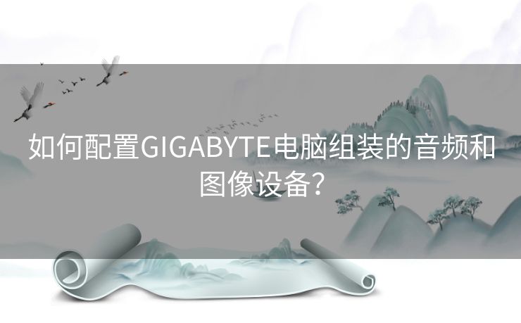 如何配置GIGABYTE电脑组装的音频和图像设备？