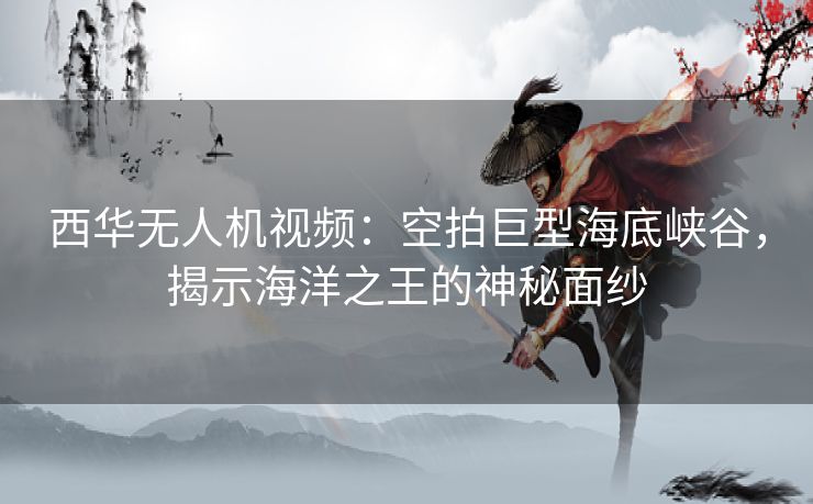 西华无人机视频：空拍巨型海底峡谷，揭示海洋之王的神秘面纱