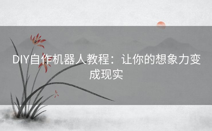 DIY自作机器人教程：让你的想象力变成现实