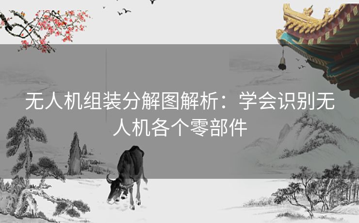 无人机组装分解图解析：学会识别无人机各个零部件