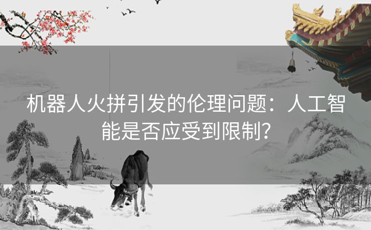 机器人火拼引发的伦理问题：人工智能是否应受到限制？